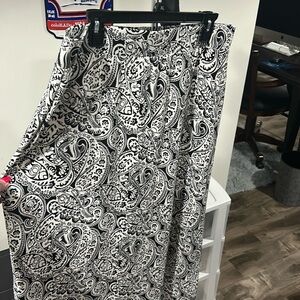 Talbots paisley maxi skirt